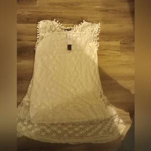 Zanzea lace white dress NWT size 12